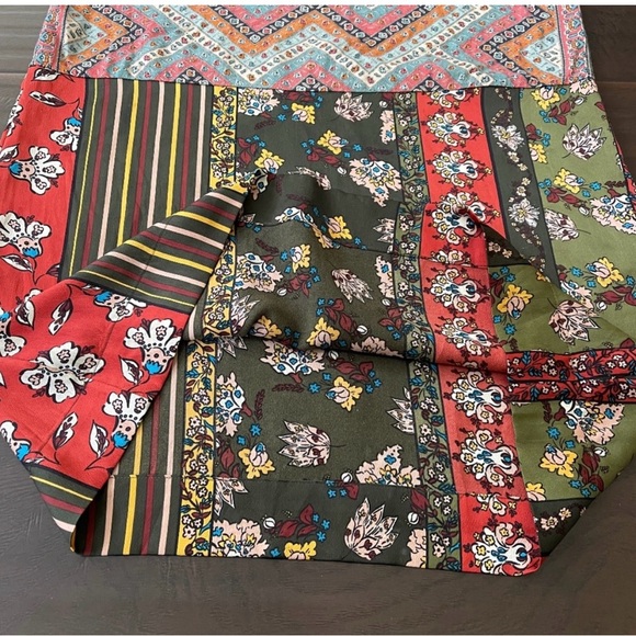 TINY by Anthropologie Women's Boho Floral Chiffon Mini Dress Sz Small - Picture 5 of 15